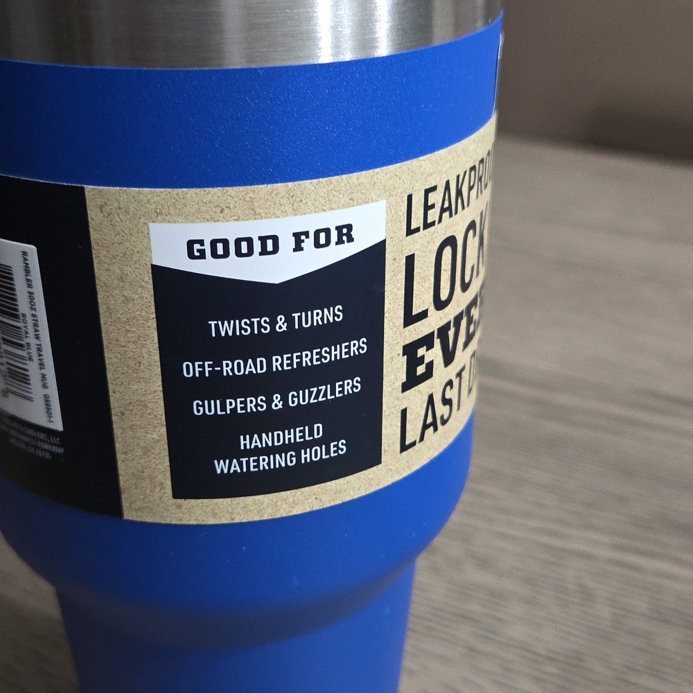 YETI Blue Rambler 30 oz Travel Mug - Picture 6 of 11